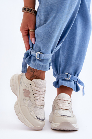 Sneakers mit Mesh-Beige in der Farbe Venice 2
