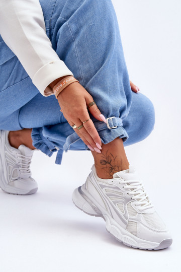 Sneakers mit Schnürsenkeln in Weiß Emare
