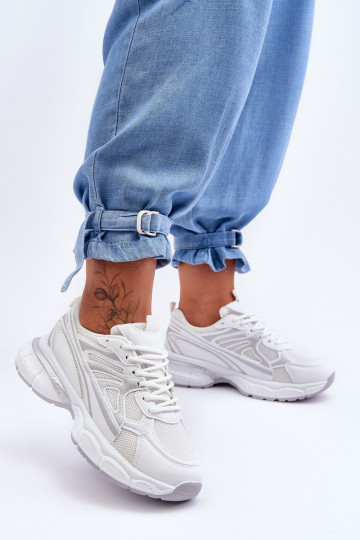 Sneakers mit Schnürsenkeln in Weiß Emare 2