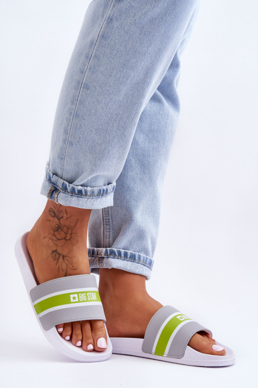 Leichte Hausschuhe Big Star JJ274647 Weiß-Grau