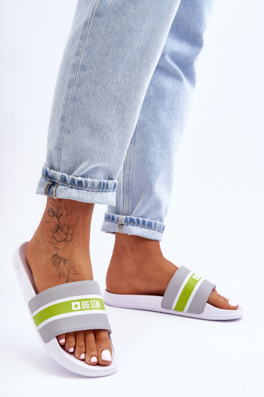 Leichte Hausschuhe Big Star JJ274647 Weiß-Grau