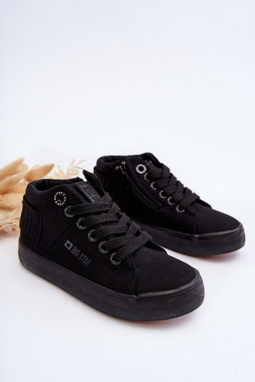 Klassische Freizeitschuhe für Kinder mit Sohle Big Star LL374001 in der Farbe Schwarz