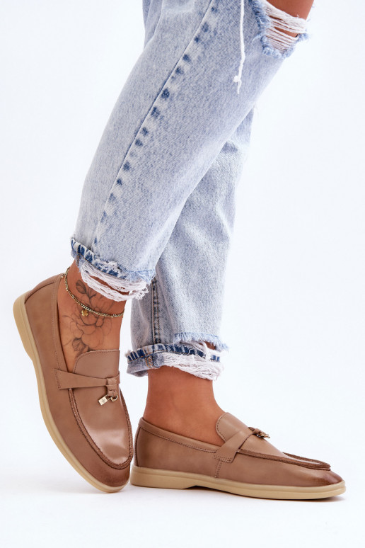 Klassisches Damen-Mokassin-Modell in der braunen Farbe Cortez Klassisches Damen-Mokassin-Modell in der braunen Farbe Cortez