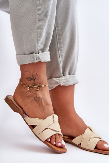 Hausschuhe beige Aversa