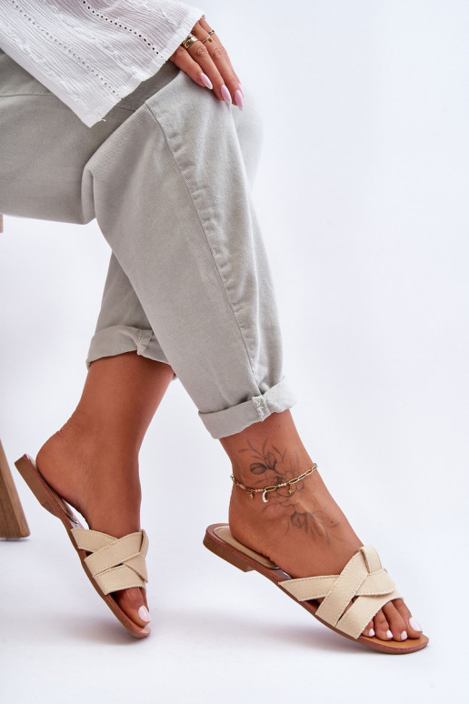 Hausschuhe beige Aversa