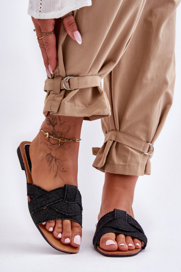 Hausschuhe schwarz Aversa 2