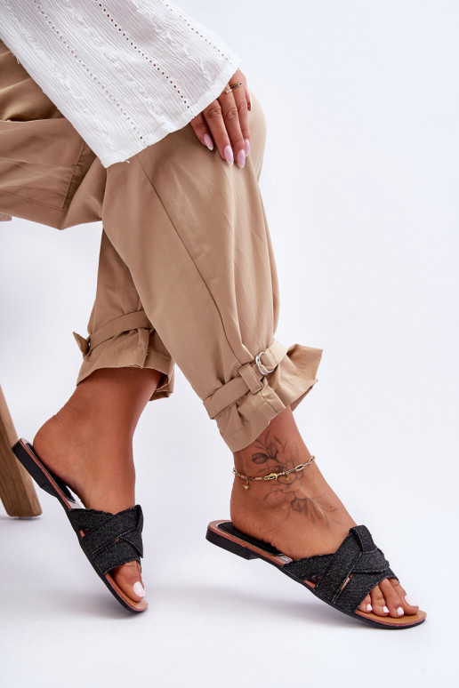 Hausschuhe schwarz Aversa Hausschuhe schwarz Aversa