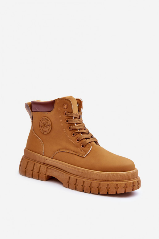 Schuhe mit Plateau in brauner Farbe Calys