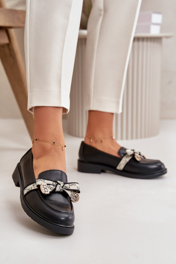 Schuhe Mokassins schwarze Farbe S.Barski HY330