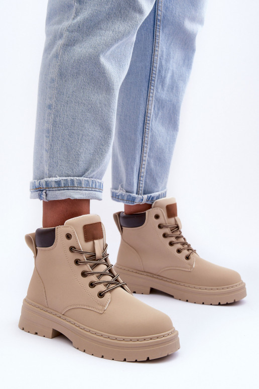 Stiefel Warme Stiefel in Elfenbein Corbin