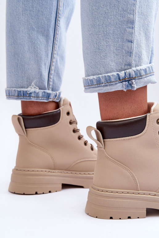 Stiefel Warme Stiefel in Elfenbein Corbin