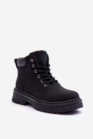 Schuhe Stiefel erwärmte schwarze Farbe Corbin