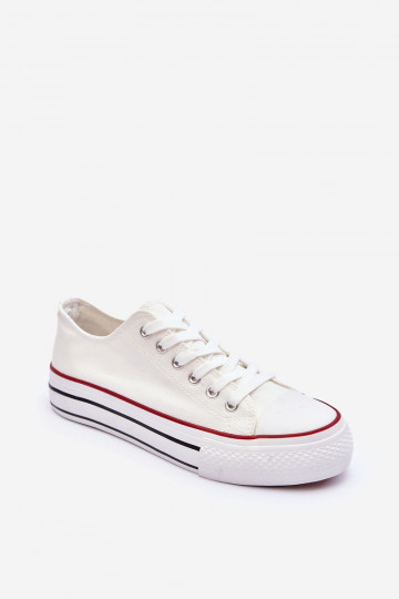 Freizeitschuhe Klassisches Modell mit Plateau in weißer Farbe Jazlyn 2
