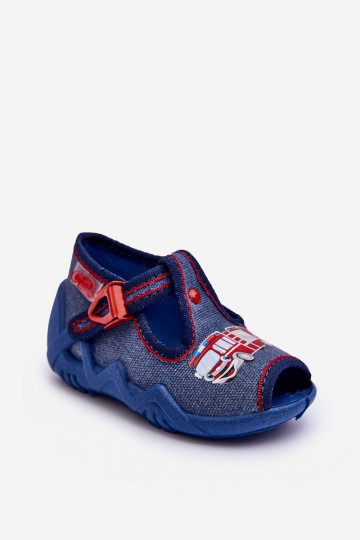Kinder-Sandalen-Hausschuhe Befado 217P118 blau