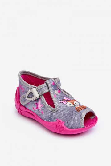 Sandalen Hausschuhe Befado 213P137 grau-rosa Farbe