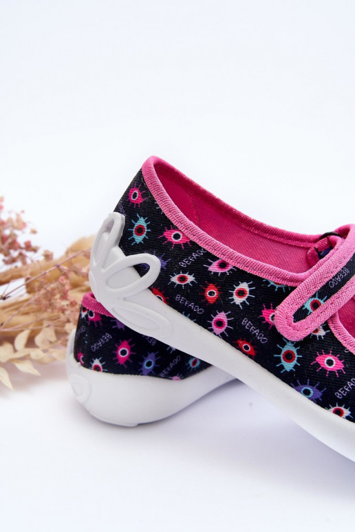 Schuhe/Hausschuhe für Kinder Befado 114Y518 blau-rosa Farbe