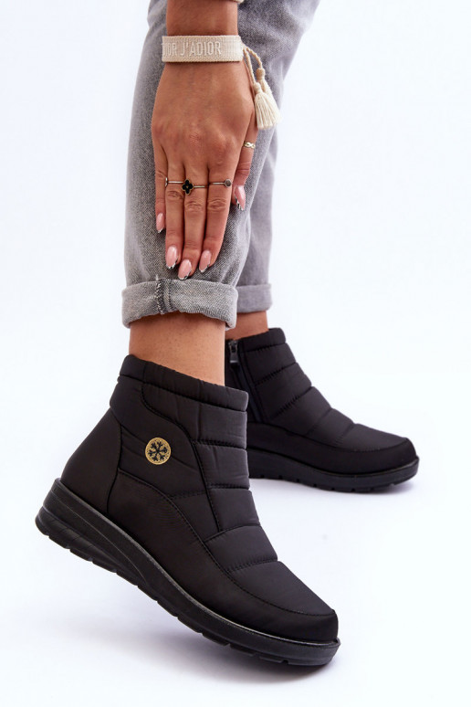 Schneestiefel Damen warme schwarze Farbe Helis Schneestiefel Damen warme schwarze Farbe Helis