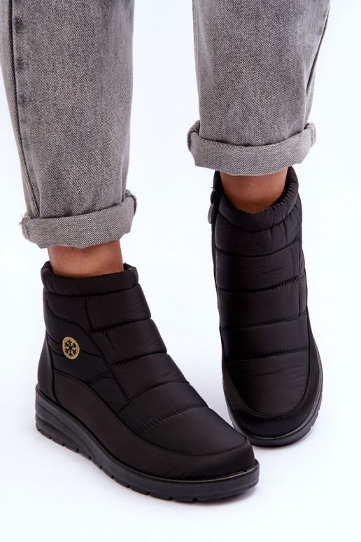Schneestiefel Damen warme schwarze Farbe Helis Schneestiefel Damen warme schwarze Farbe Helis