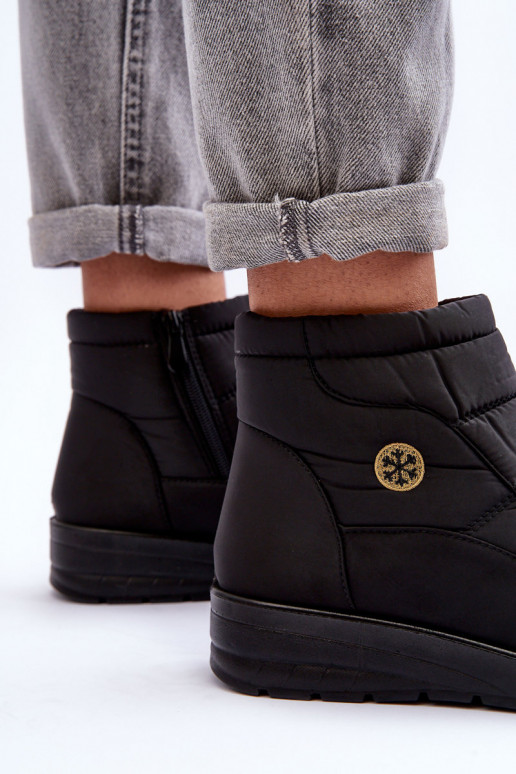 Schneestiefel Damen warme schwarze Farbe Helis Schneestiefel Damen warme schwarze Farbe Helis