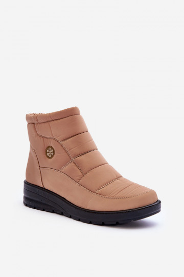 Schneestiefel Damen warm beige Helis