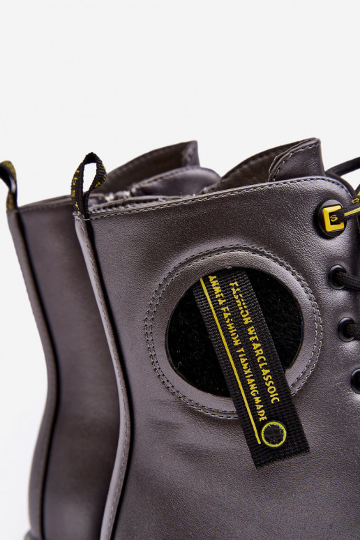 Warme Kinderschuhe Schuhe graue Farbe Iomare Warme Kinderschuhe Schuhe graue Farbe Iomare