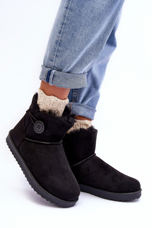 Gewärmte Schneestiefel mit Ornamenten in der schwarzen Farbe Siriol Gewärmte Schneestiefel mit Ornamenten in der schwarzen Farbe Siriol