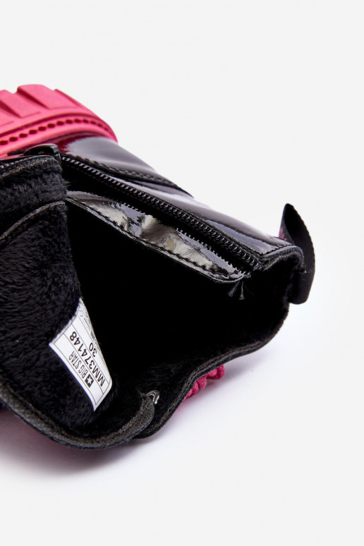 Beheizte Stiefel mit Lackeffekt für Kinder Big Star MM374148 Schwarz und Rosa Beheizte Stiefel mit Lackeffekt für Kinder Big Star MM374148 Schwarz und Rosa