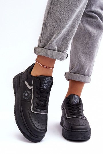 Damen-Sportschuhe, Sneakers Big Star MM274232 schwarze Farbe 2