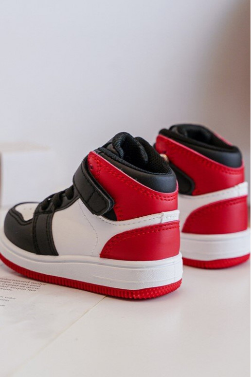 Kindersportschuhe Weiß-Rote Farbe Teredite