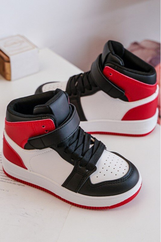 Kindersportschuhe Weiß-Rote Farbe Teredite