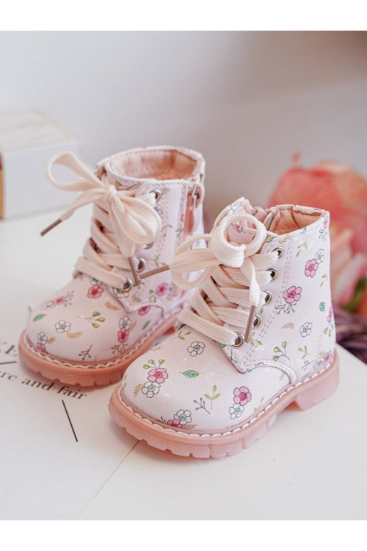 Gewärmte Kinderstiefel mit Reißverschlüssen rosa Farbe Dolida Gewärmte Kinderstiefel mit Reißverschlüssen rosa Farbe Dolida