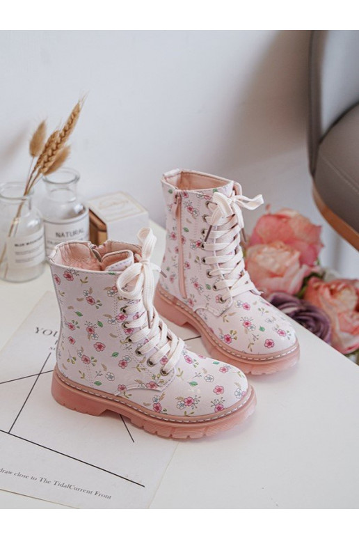 Gewärmte Kinderstiefel mit Reißverschlüssen rosa Farbe Dolida Gewärmte Kinderstiefel mit Reißverschlüssen rosa Farbe Dolida