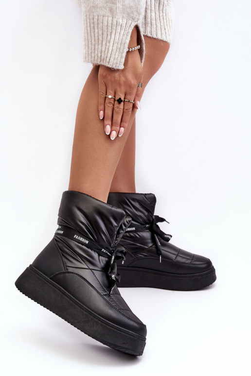 Schneestiefel Wiązaniem schwarze Farbe Siracna Schneestiefel Wiązaniem schwarze Farbe Siracna