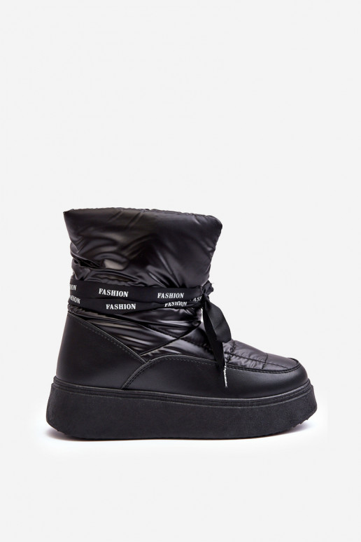 Schneestiefel Wiązaniem schwarze Farbe Siracna Schneestiefel Wiązaniem schwarze Farbe Siracna