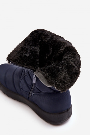 Beheizte Schneestiefel in dunkelblauer Farbe Luxina 2