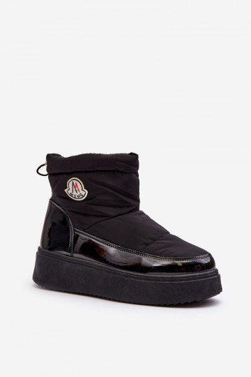 Schneestiefel mit Plateau in der Farbe Schwarz von Gattea