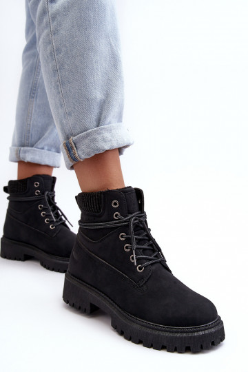 Warme Damenstiefel in Schwarz von Cross Jeans MM2R4012C 2