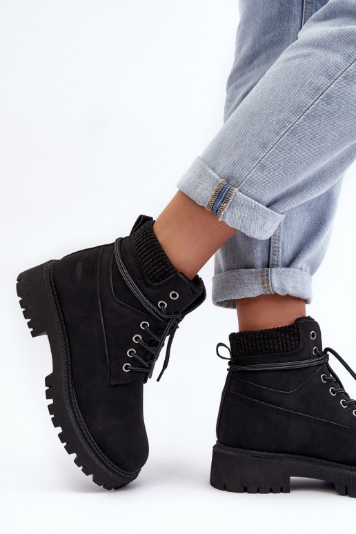 Warme Damenstiefel in Schwarz von Cross Jeans MM2R4012C Warme Damenstiefel in Schwarz von Cross Jeans MM2R4012C