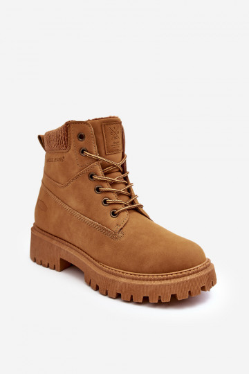 Warme Damenstiefel in Braun Cross Jeans MM2R4011C