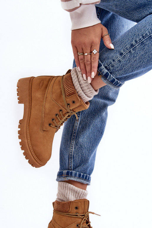 Warme Damenstiefel in Braun Cross Jeans MM2R4011C Warme Damenstiefel in Braun Cross Jeans MM2R4011C