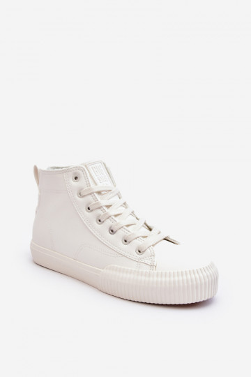 Gewärmte Freizeitschuhe mit Reißverschlüssen in der Farbe Weiß Big Star MM274017