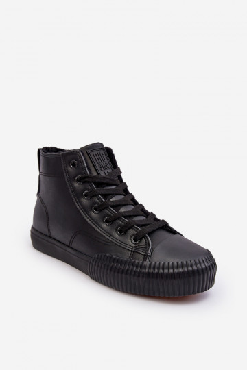 Gewärmte Freizeitschuhe mit Reißverschlüssen, schwarz Big Star MM274020