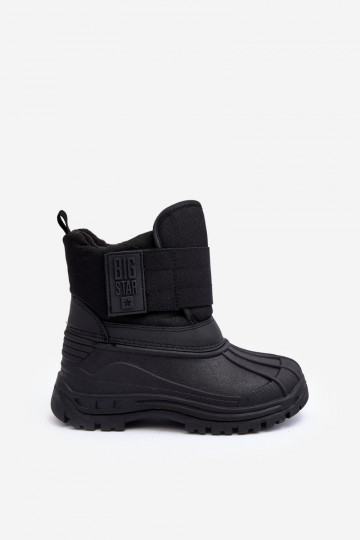 Kinder-Schneestiefel mit Klebeverschlüssen, warm, schwarz, Big Star MM374122 2