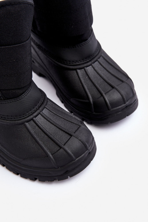 Kinder-Schneestiefel mit Klebeverschlüssen, warm, schwarz, Big Star MM374122 Kinder-Schneestiefel mit Klebeverschlüssen, warm, schwarz, Big Star MM374122