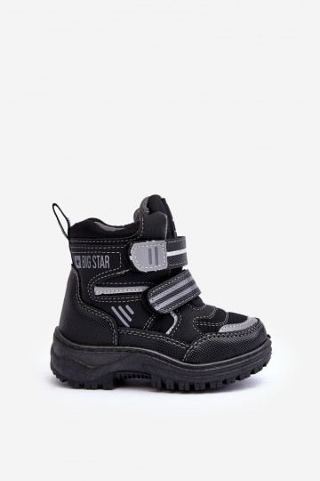 Beheizte Schneestiefel für Kinder mit Klebeverschlüssen schwarz Big Star MM374129 2
