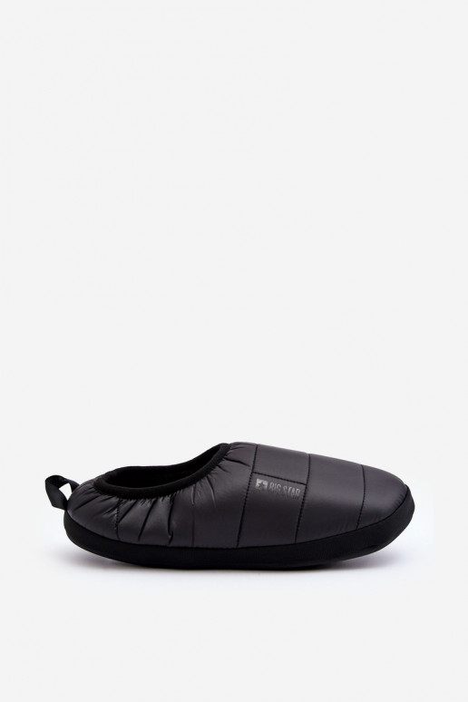 Aufwärmpantoffeln eines widerstandsfähigen Modells, schwarzer Big Star KK174363 Aufwärmpantoffeln eines widerstandsfähigen Modells, schwarzer Big Star KK174363