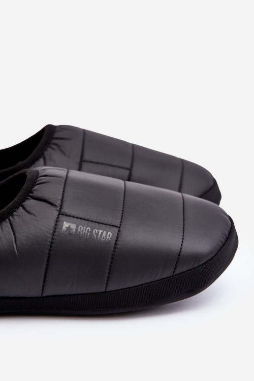 Aufwärmpantoffeln eines widerstandsfähigen Modells, schwarzer Big Star KK174363 Aufwärmpantoffeln eines widerstandsfähigen Modells, schwarzer Big Star KK174363