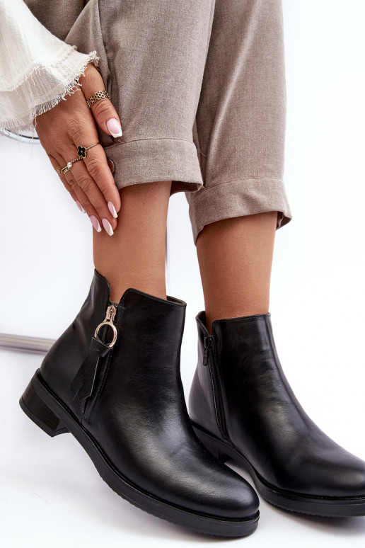 Schwarze Vasica-Damenstiefel Schwarze Vasica-Damenstiefel