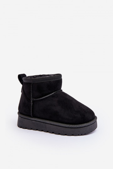 Kinder-Schneestiefel, warme Stiefel in der Farbe Schwarz von Nallita