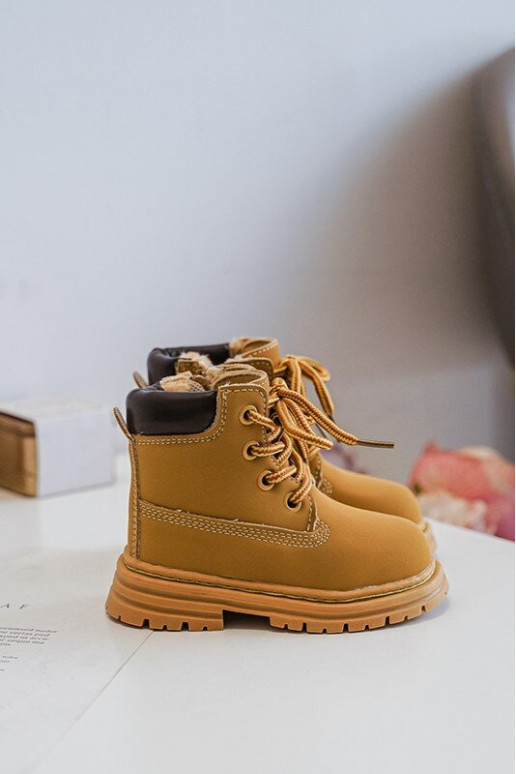 Kinderstiefel mit Reißverschlüssen in brauner Farbe Bansi